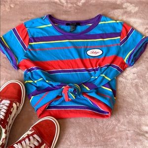 FOREVER21 color block Tokyo tee